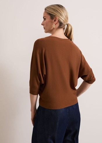 Phase Eight Cristine Knitwear Brown USA | 5469178-WV